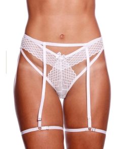 Tanga Silvana Com Cinta Liga - BRANCO