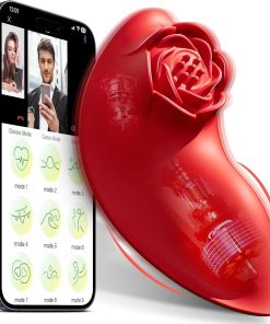 Vibrador de Calcinha com Textura de Rosa