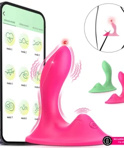 Vibrador de calcinha duplo motor - PINK