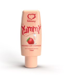 Gel Comestível Térmico Yummy - MORANGO C/ CHAMPAGNE