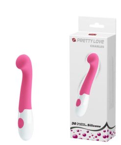 Vibrador Ponto G com Ponta Achatada e 30 Modos de Vibração – PRETTY LOVE CHARLES