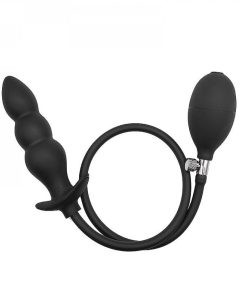 PLUG ANAL ESCALONADO SILICONE INFLÁVEL 12,5X3,7CM