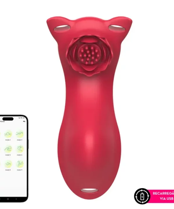 Vibrador de calcinha com alça ajustável por aplicativo XA6