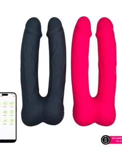 Vibrador duplo por aplicativo gemeos - PINK