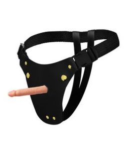 Cinta Peniana Couro Prótese Realística 13X2,3Cm