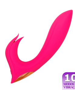 (HONEY TONGUE) Vibrador Penetrável com Estimulador de Clitóris
