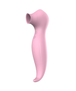 Vibrador Sheldon com Sugador de Clitóris - Rosa