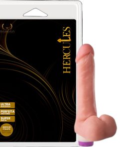 HÉRCULES PERSEU – PRÓTESE REALÍSTICA 17,5 x 3,7 CM COM VIBRO – BEGE