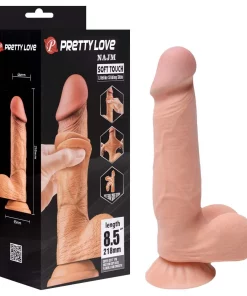 Pênis Realístico Pele Dupla 21,8 X 4,6Cm 2 Baile