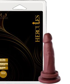 Nêmesis prótese Maciça Realística Com Ventosa 14 X 3,6Cm- CHOCOLATE