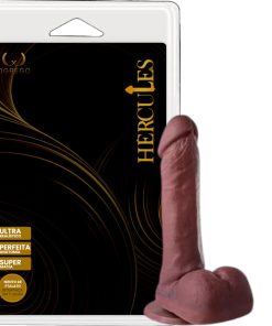 Pênis Maciço Hércules – Perseu 17,5 x 3,7 cm (com ventosa) - CHOCOLATE
