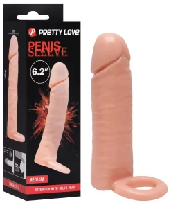 Capa Peniana Com Extensor Extra 4Cm E Anel Escrotal