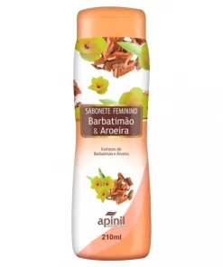 SABONETE ÍNTIMO LÍQUIDO AROMÁTICO 210ML - BARBATIMÃO E AROEIRA