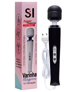 Vibrador Varinha Mágica Bivolt - PRETO