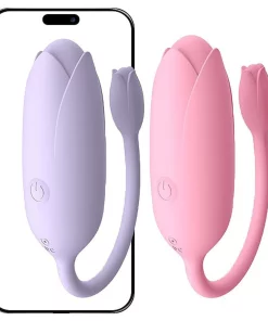 Bullet Flower Com 9 Modos De Vibração Via Aplicativo Vibe - rosa