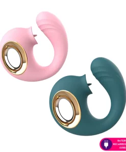 Vibrador ponto G com estimulador clitoriano - 8AS