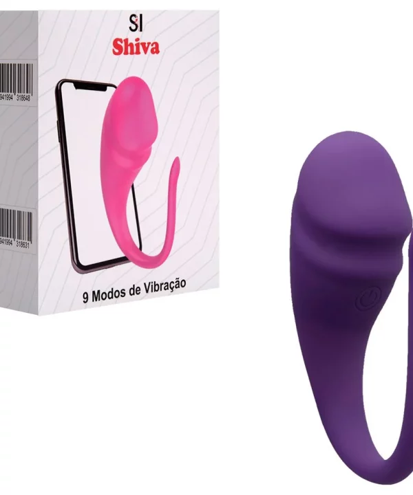 Vibrador Bullet 9 Modos Aplicativo - ROXO