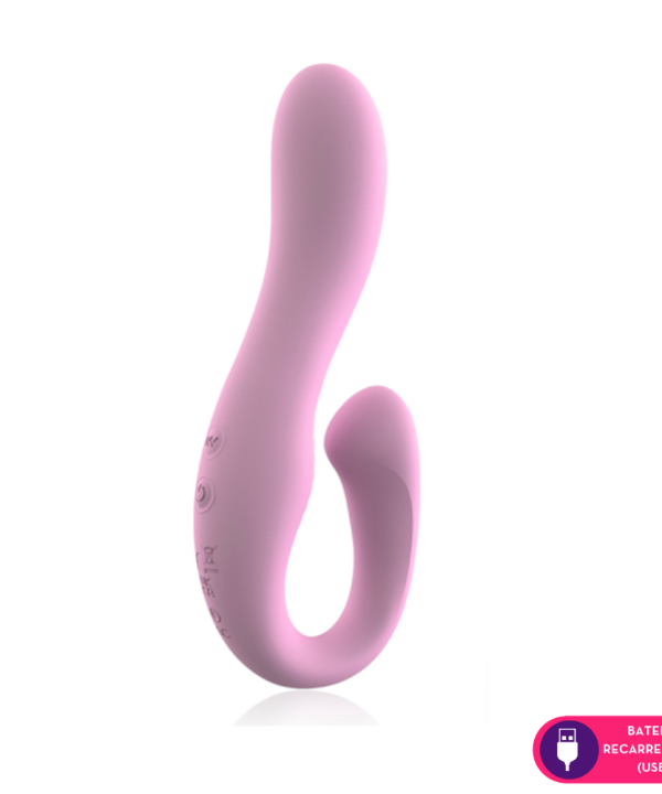 Vibrador estimulador com duplo motor V6 - ROSA