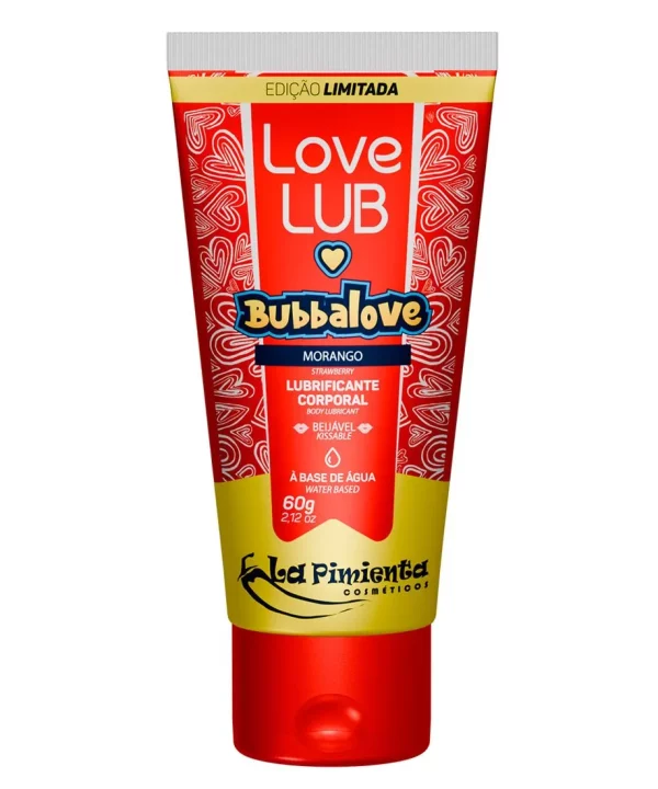Love Lub Lapi Love Lubrificante Corporal Beijável 60g - MORANGO