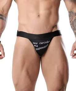 Cueca Jockstrap Fetiche Preta - SEU CARINHO ME ENGRANDECE