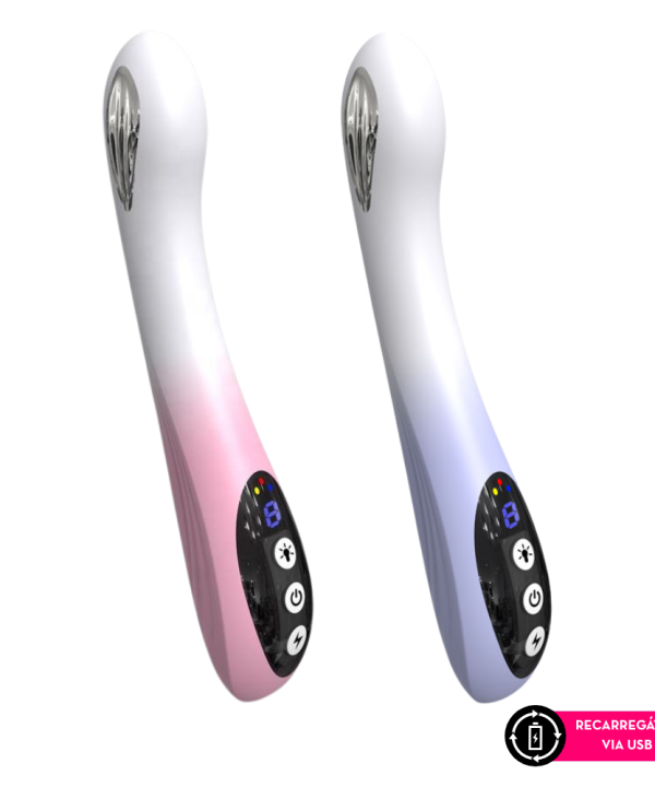 Vibrador com estimulador ponto G H12 - ROSA