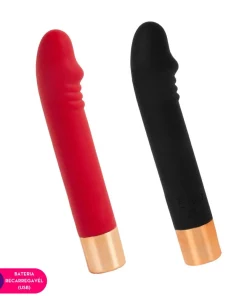 Vibrador ponto G formato glande - VERMELHO