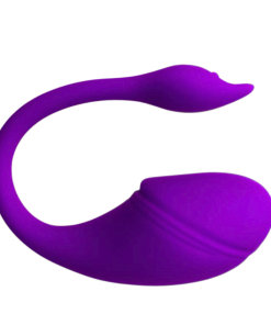 Vibrador de casal em silicone liquido por aplicativo KS10 - ROXO