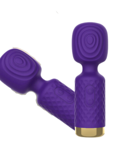 Mini massageador varinha mágica com toque aveludado 5Z2  - ROXO