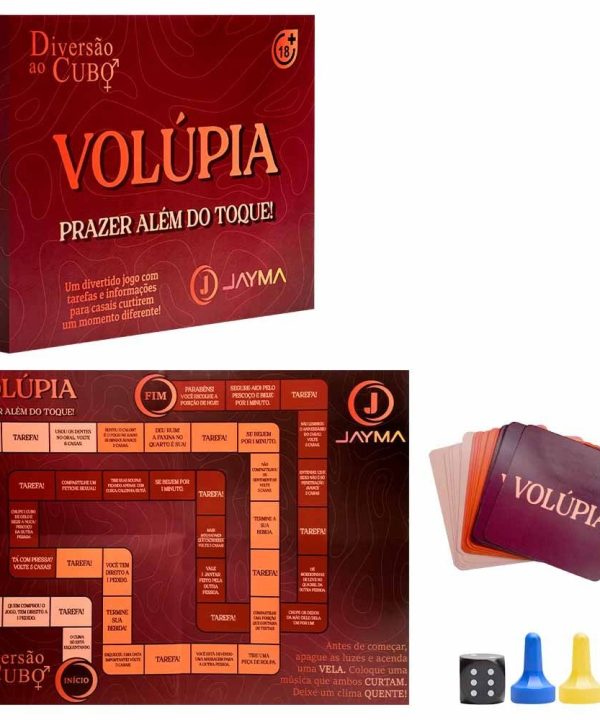 JOGO DE TABULEIRO PARA CASAL VOLÚPIA DIVERSÃO AO CUBO