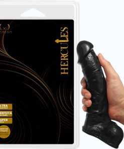Pênis Maciço Hércules – Hefesto 21,5 x 5,4 cm -  PRETO