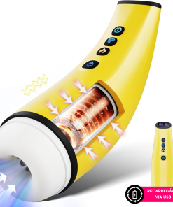 Super masturbador masculino com aquecimento R10