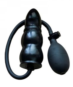 PLUG ANAL ESCALONADO SILICONE INFLÁVEL 14X4,2CM