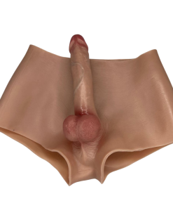 Calcinha strap-on com pênis realístico