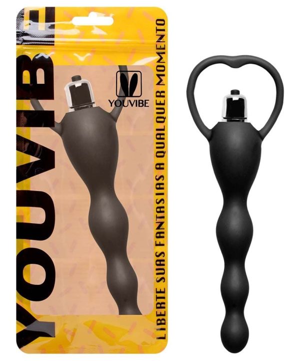Plug Anal Vibro Toque Macio E Aveludado 16 X 3,5Cm
