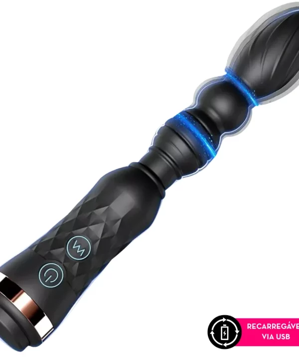Plug anal vibratório escalonado R2