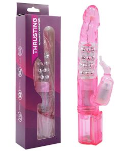 VIBRADOR ROTATIVO MULTIVELOCIDADE SNACK JELLY - ROSA