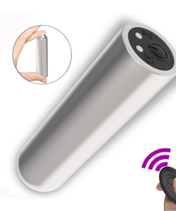 Cápsula vibratória com controle remoto - cromado