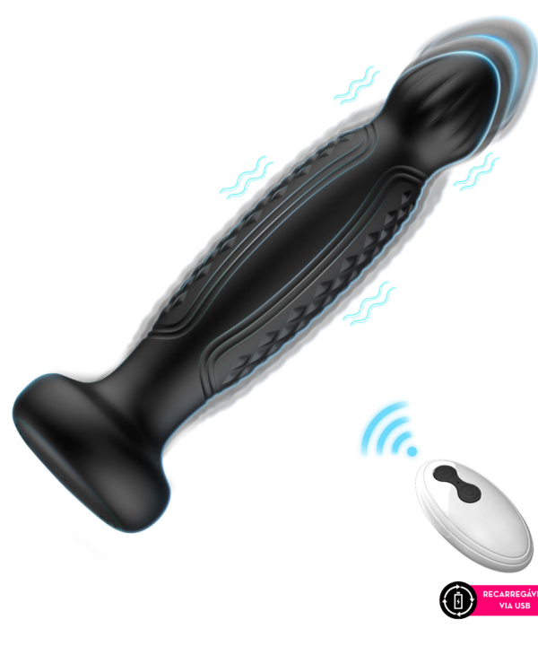 Plug anal com controle remoto 10PL