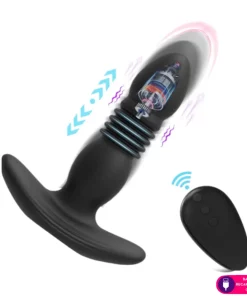 Plug anal com movimentos de vai e vem