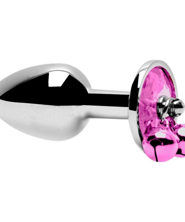 Plug Anal Aço Com Sino Tamanho P - ROSA