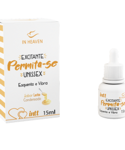 Permita-se Gel Funcional Vibração e Aquecimento Leite Condensado 15ml - Intt