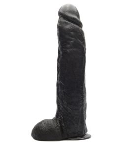 Pênis De Borracha Maciça 29,5 X 5,8Cm - preto