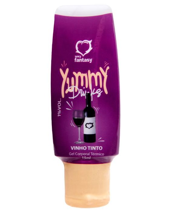 Yummy Drinks Gel Comestível 15Ml - VINHO TINTO