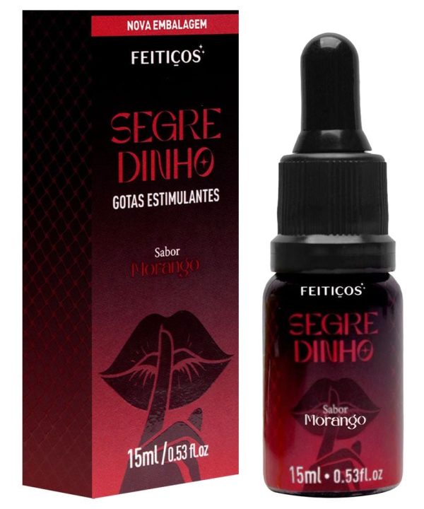 Segredinho Aromático Gotas Excitantes 15Ml - MORANGO