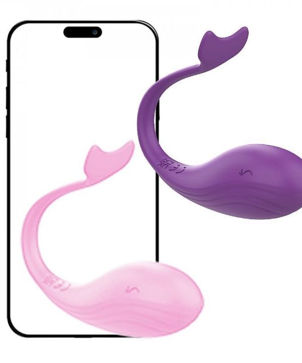 VIBRADOR BULLET WHALE 2 APP 9 MODOS - roxo