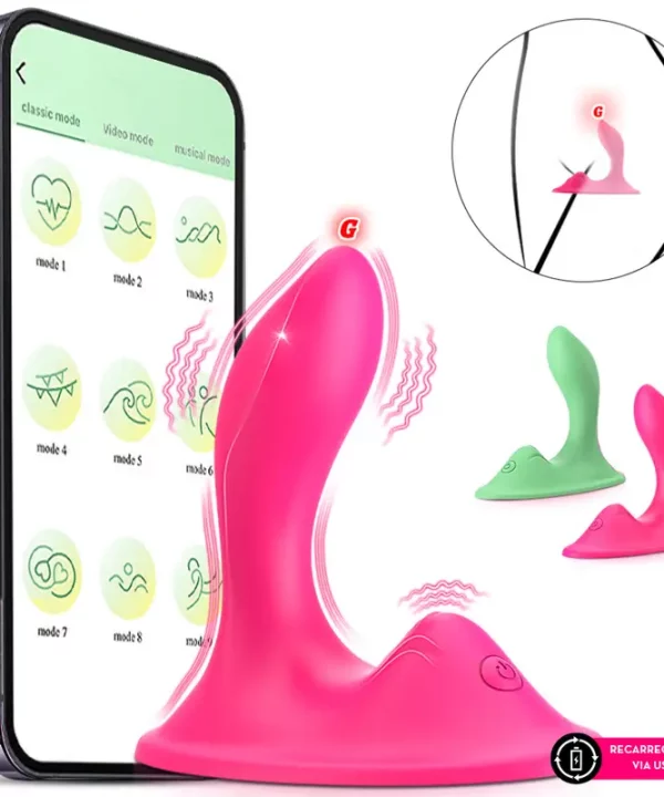 Vibrador de calcinha duplo motor - PINK