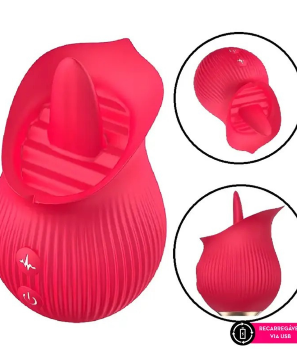Estimulador Flower Com Língua Estimuladora