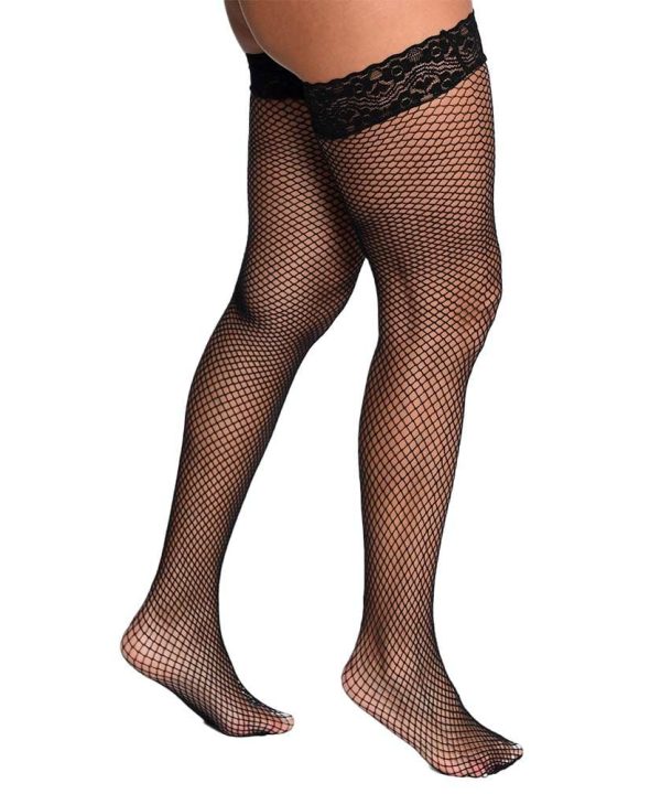 Meia 7/8 Arrastão Punho Renda Perrutextil - PRETO