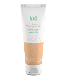 Lubrificante Lubes Coconut Sabor Coco Beijável Vegano 50g - Intt