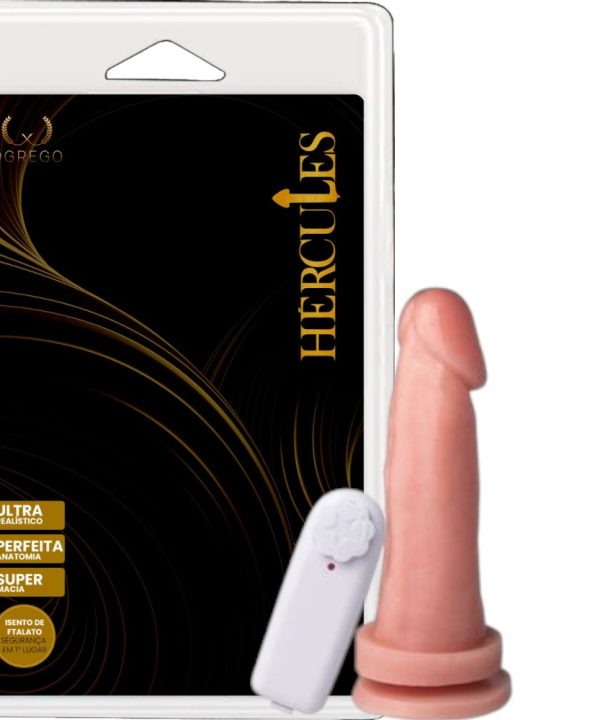 Pênis com Vibrador Hércules – Érebo 17 x 4,5 cm (com ventosa)